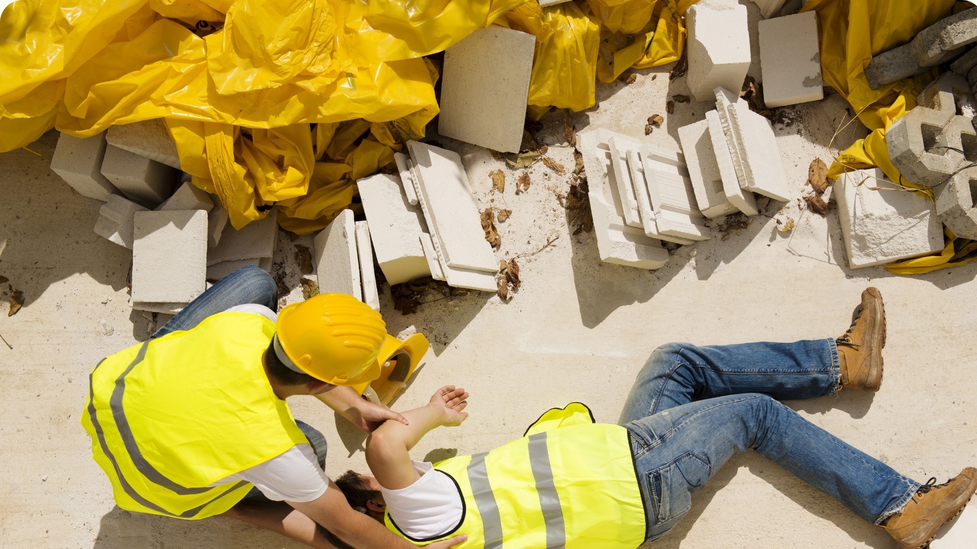 accident on construction site