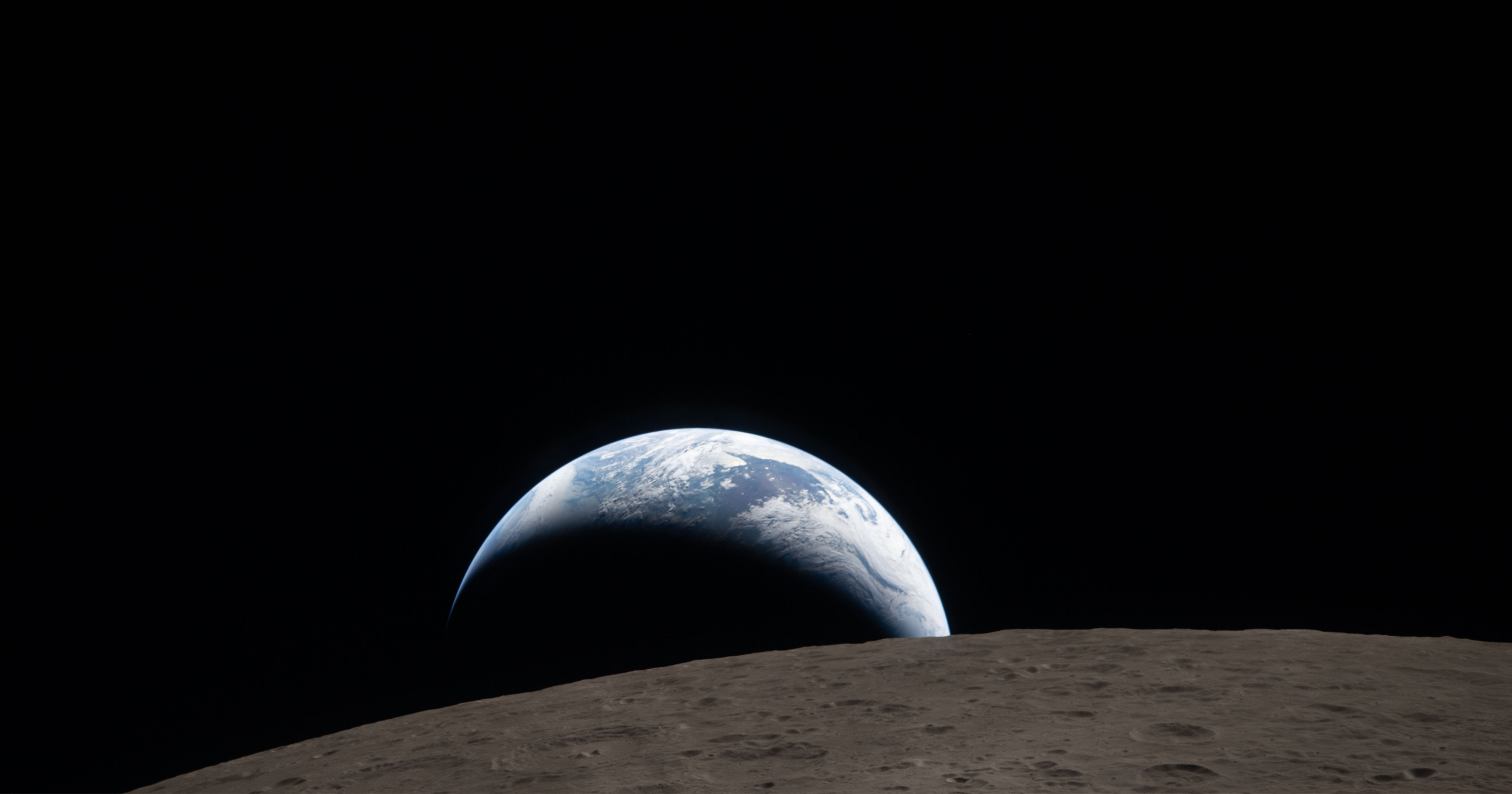 the view of earth from space shot