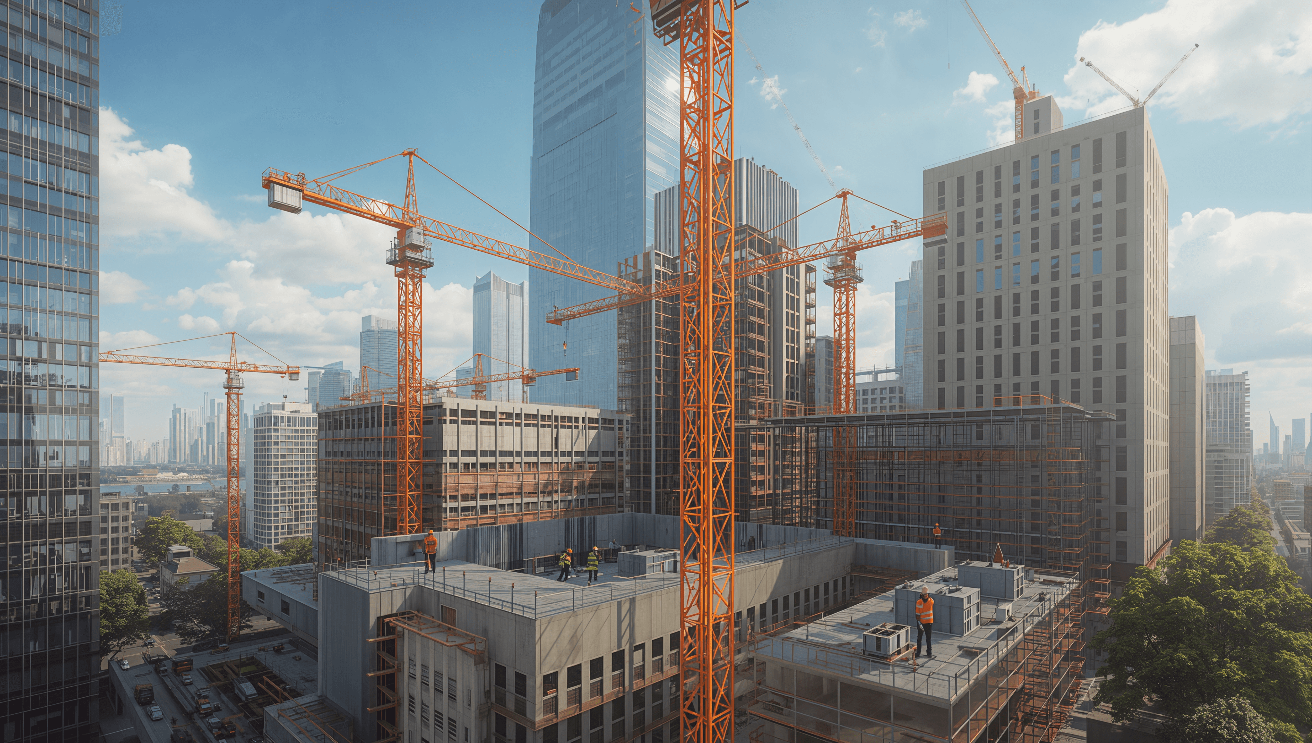 construction site on top of the building